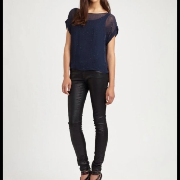 NWT Alice and Olivia Sienna silk top size S - Picture 3 of 4